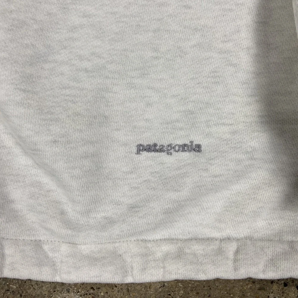 Vintage 90s Patagonia 1/4 Zip Fleece Size XL White Mock Neck Pullover Hiking